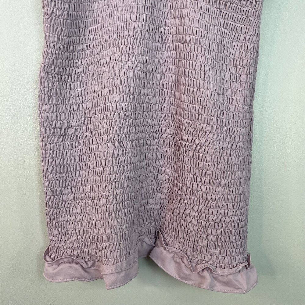 Superdown Dress XL Purple Natalia Smocked Bodice Mini Revolve Women's NWT - Picture 6 of 14